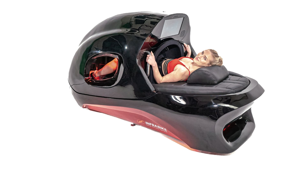 INFRABIKE® Draufsicht während einer Infrarot-Sitzung