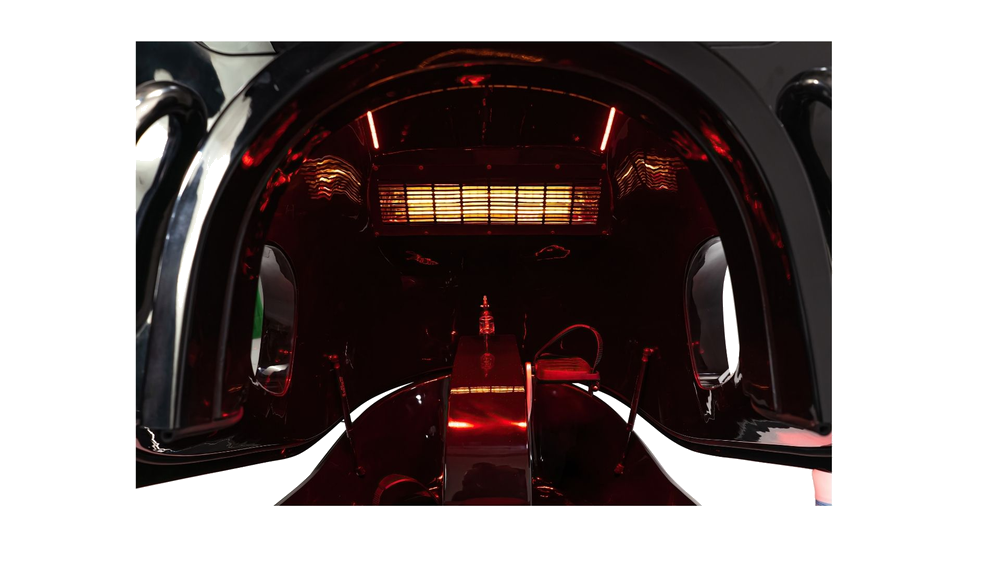 INFRABIKE® Seitenprofil — 242cm Länge, 180kg, 2500W Infrarotsystem